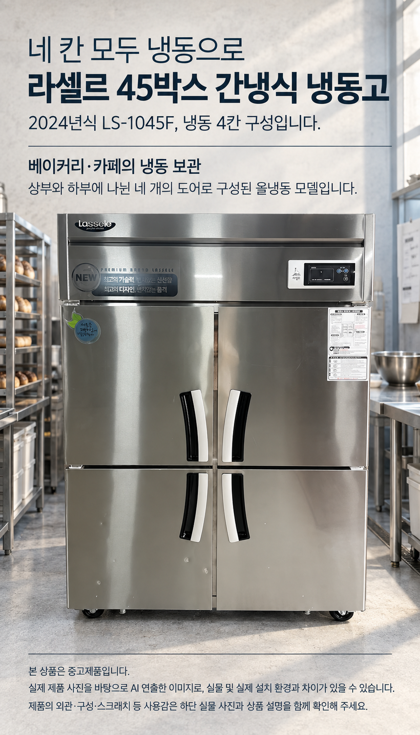 라셀르 45박스 냉동고 간냉식 중고 상세페이지 1