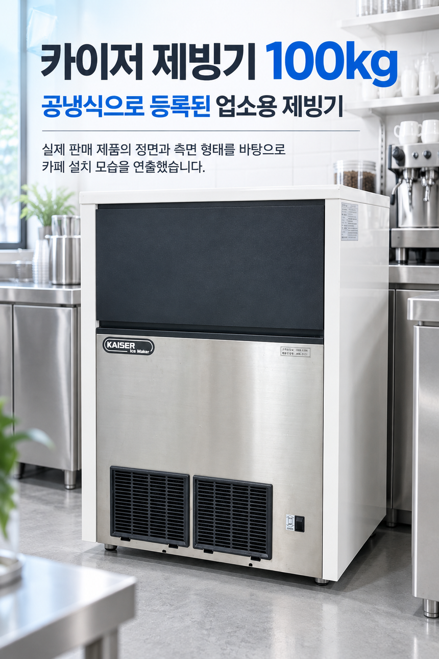 카이저 제빙기 중고 100kg 공냉식 상세페이지 1