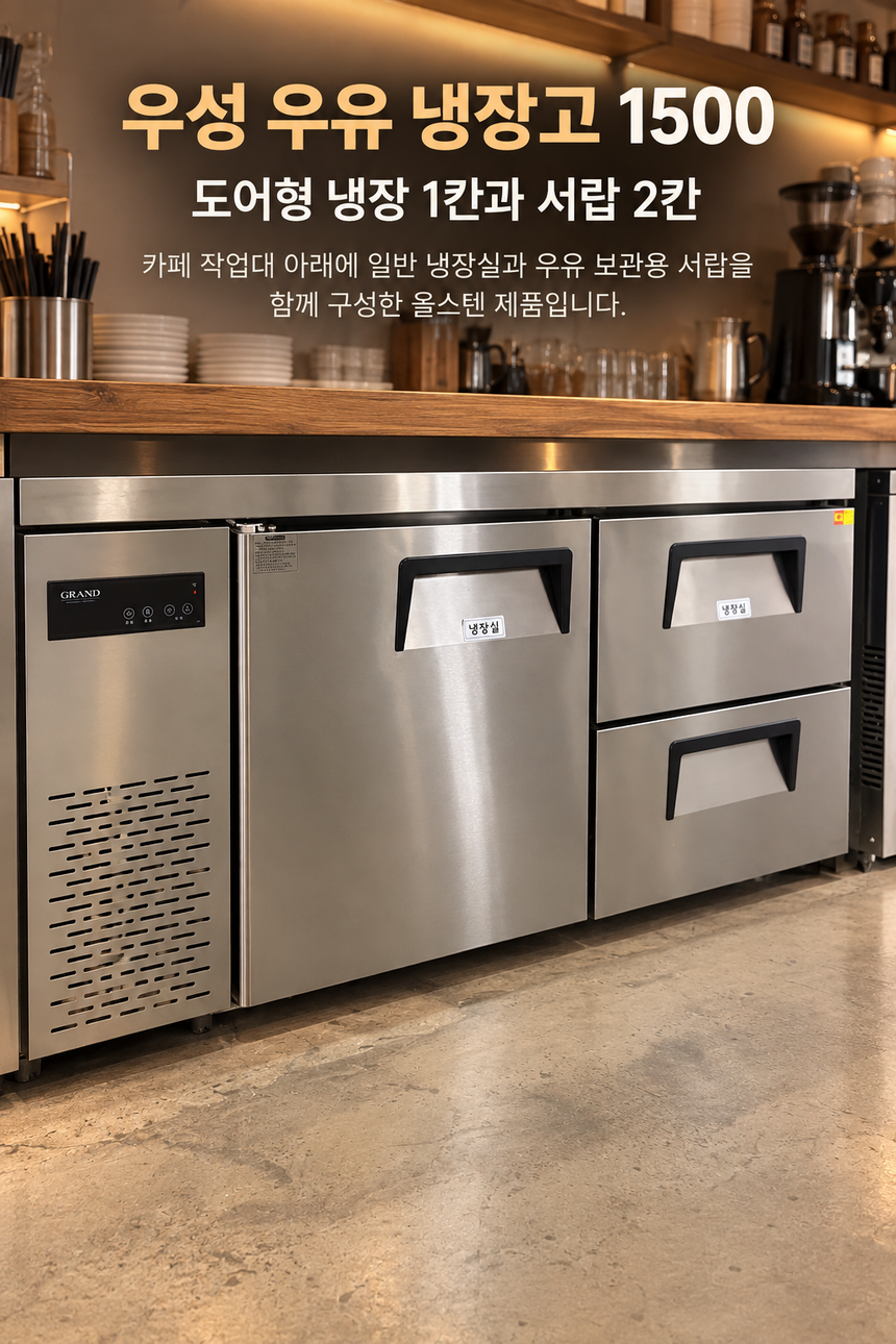 우유냉장고 1500 중고 상세페이지 1