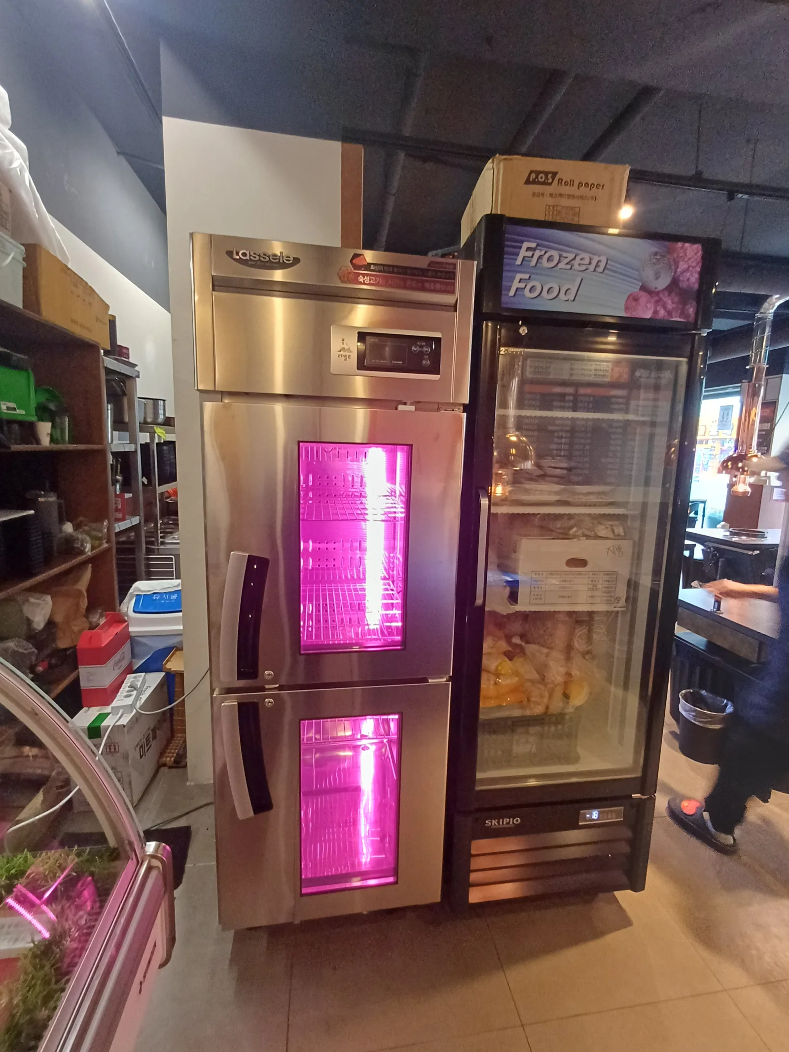 라셀르 LMP-525DA 25박스 숙성고 중고 강남 정육 매장 납품 현장 사진