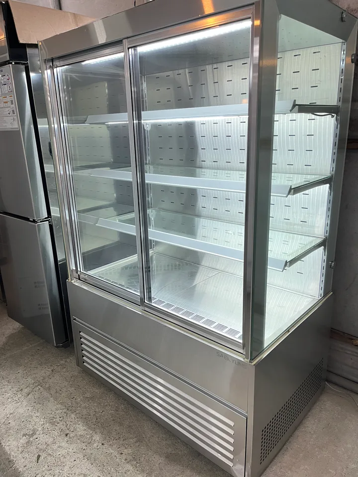 반찬 쇼케이스 1200 중고 올스텐 맞춤 제작 4단 앞문형 상품 사진 2