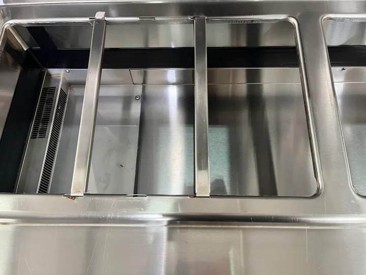 부성 토핑냉장고 1200 간냉식 중고 밧드 바트 업소용 샐러드 피자 규격 사진 6