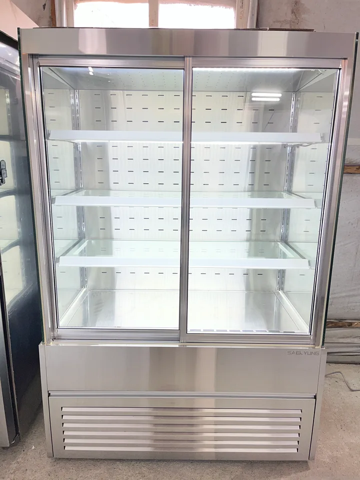 반찬 쇼케이스 1200 중고 올스텐 맞춤 제작 4단 앞문형 상품 사진 3
