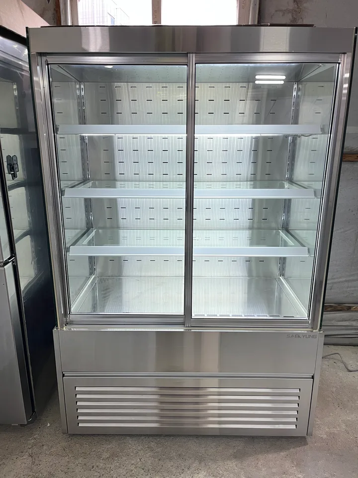 반찬 쇼케이스 1200 중고 올스텐 맞춤 제작 4단 앞문형 대표 이미지